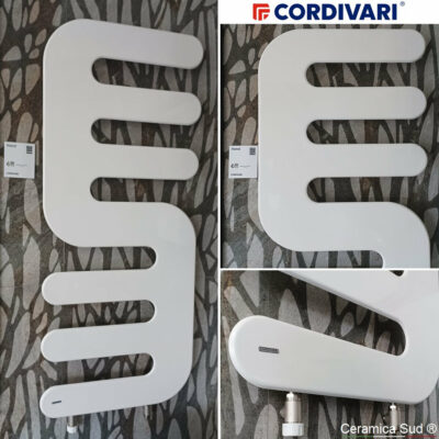 CORDIVARI verniciatura ANTI-INGIALLIMENTO - Termoarredo Hand bianco New 2024 PLUS 51,4 x 120 cm. - immagine 2