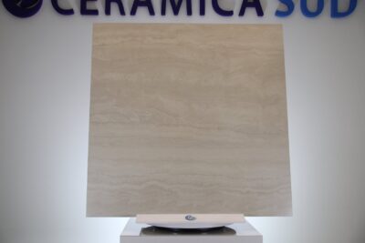 Pavimento da interno in gres porcellanato effetto marmo travertino 120 x 120 cm. - immagine 3