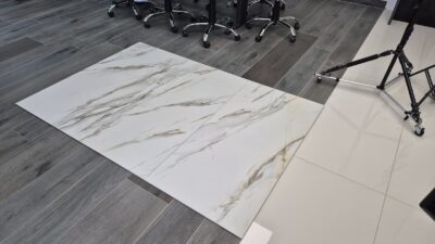 Pavimento effetto marmo calacatta bianco vena oro e argento gres porcellanato 120 x 60 cm. - immagine 21