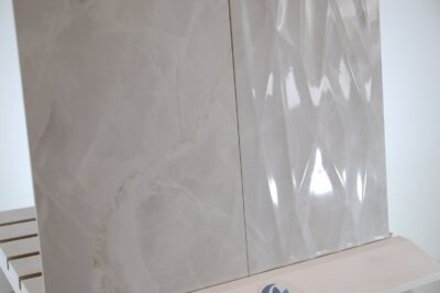 Rivestimento piastrelle bagno effetto onice diamantato decoro 3D 30 x 90 cm. - immagine 8